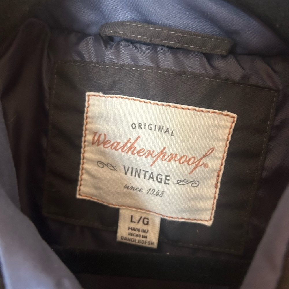 Weatherproof Vintage 1948 Men's Charcoal Quilted Vest Size Large - Picture 2 of 5